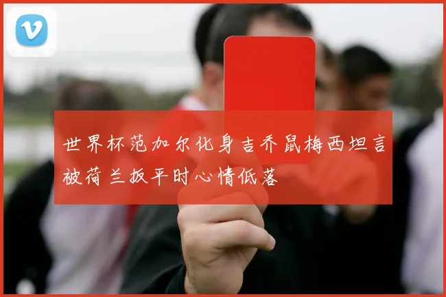 世界杯范加尔化身吉乔鼠梅西坦言被荷兰扳平时心情低落